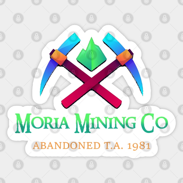 Moria Mining Company Sticker by INLE Designs